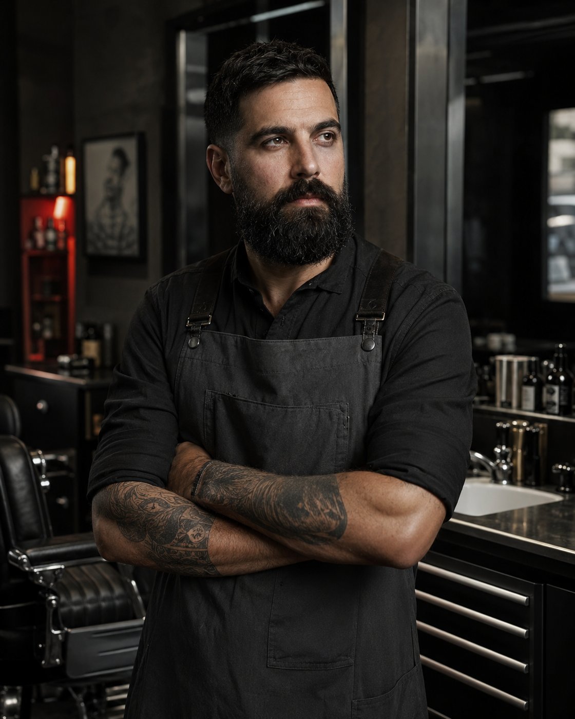 Portrait of our master barber